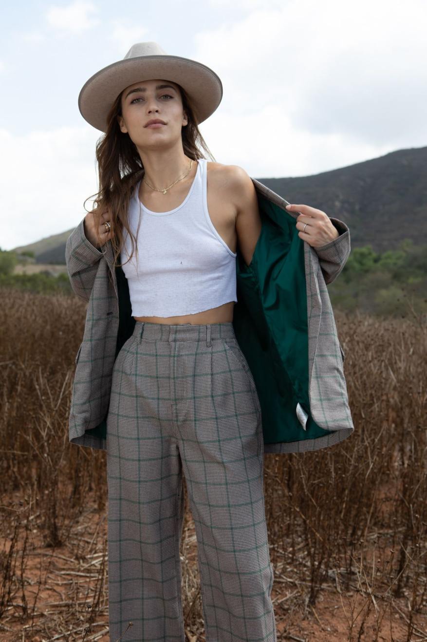 Axl Oversized Blazer - Sesame/Seal Brown - Image 3